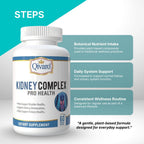 Qivaro Kidney Complex Pro-Health - Suplemento de Apoyo Renal con Arándano Rojo, 60 Cápsulas Vegetales