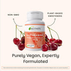 EZ Melts L-Teanina 200 mg - Suplemento para el Estrés y la Relajación - Sin Sabores Artificiales - Sin Somnolencia - No GMO y Vegano - Cereza Dulce - 60 Comprimidos Disolubles (30 Dosis)