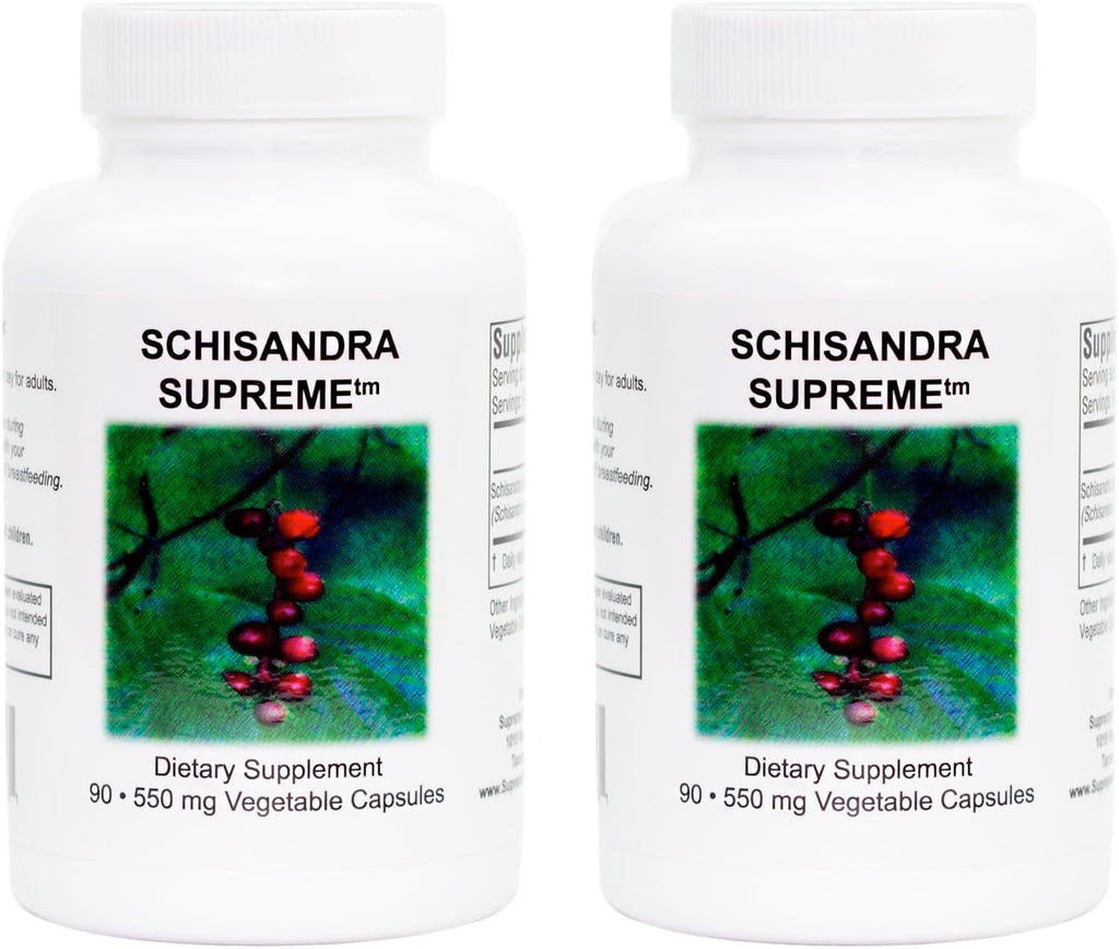 Supreme Nutrition Schisandra Supreme, 90 Cápsulas Vegetarianas (Pack de 2)