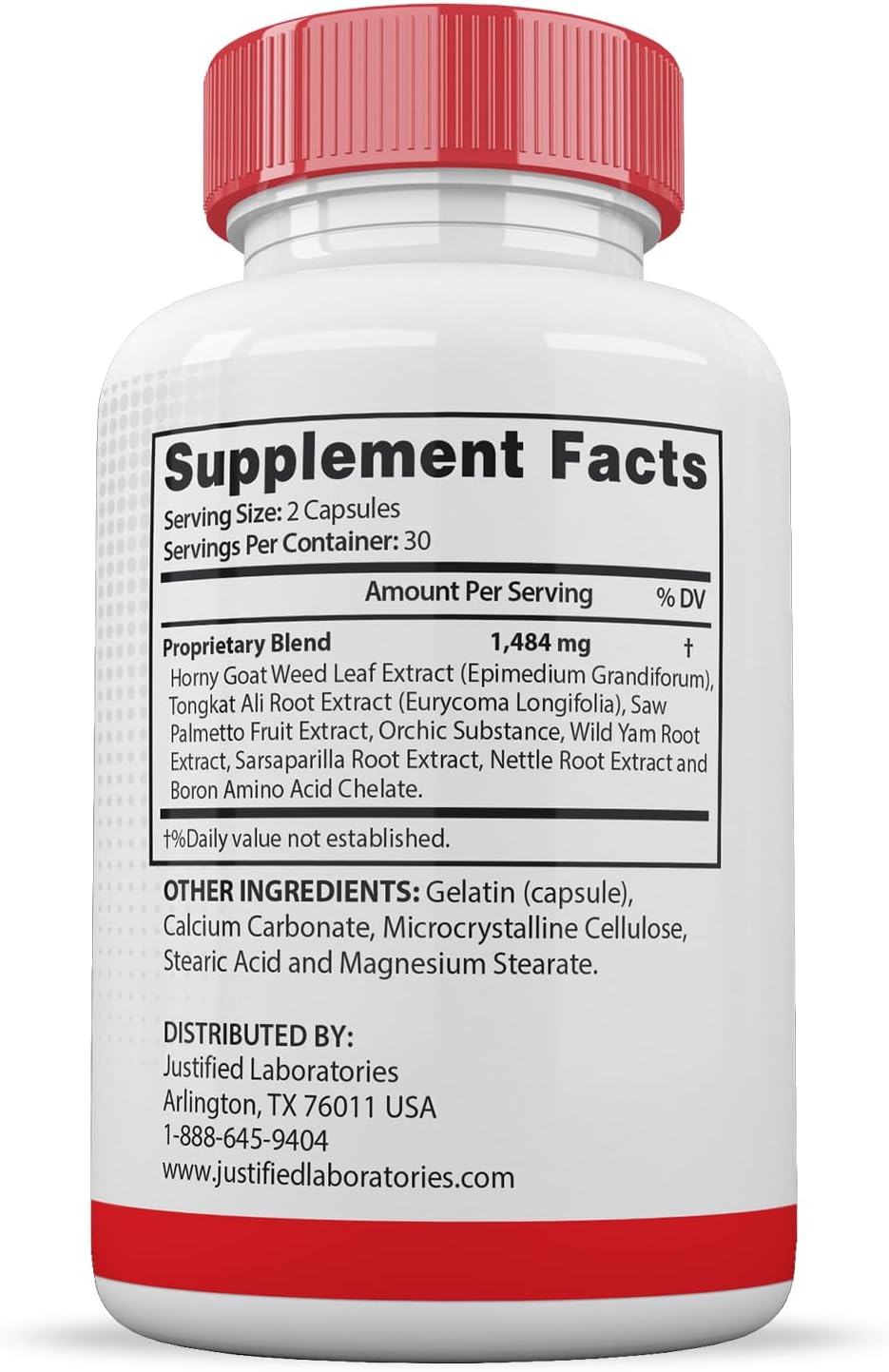 Vital Pump XL Pills 1484mg Advanced Formula Proprietary Blend for Men's Health, 60 cápsulas