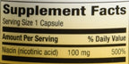 Niacina 100mg Cápsulas - Pack de 2