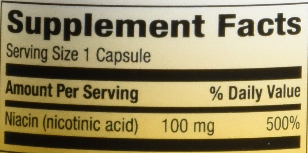 Niacina 100mg Cápsulas - Pack de 2