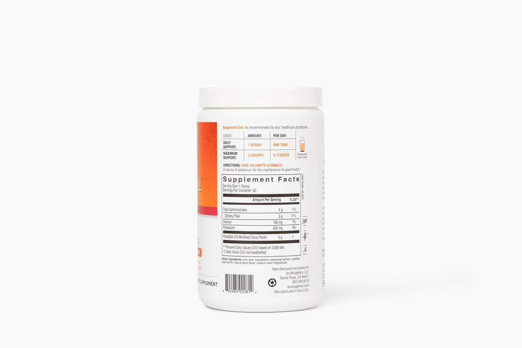 PectaSol Pectina Cítrica Modificada – 551g Polvo de Bayas – Suplemento para la Salud Corporal Total