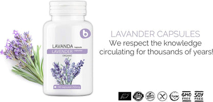 Cápsulas de Lavanda Orgánica - 90 Cápsulas Veganas para Relajación y Bienestar – Image 5