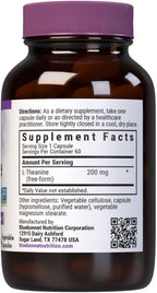Bluebonnet Nutrition L-Teanina 200mg, 60 Cápsulas Vegetales