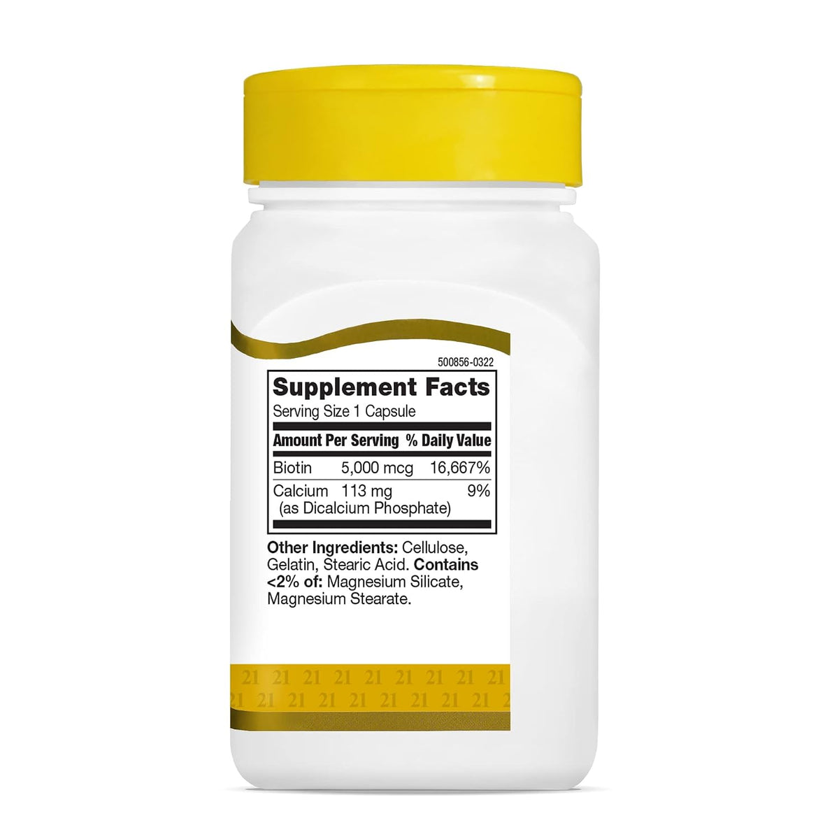 21st Century Biotin, 5,000 mcg, 110 Cápsulas – La biotina contribuye al mantenimiento de las membranas mucosas en – Image 5