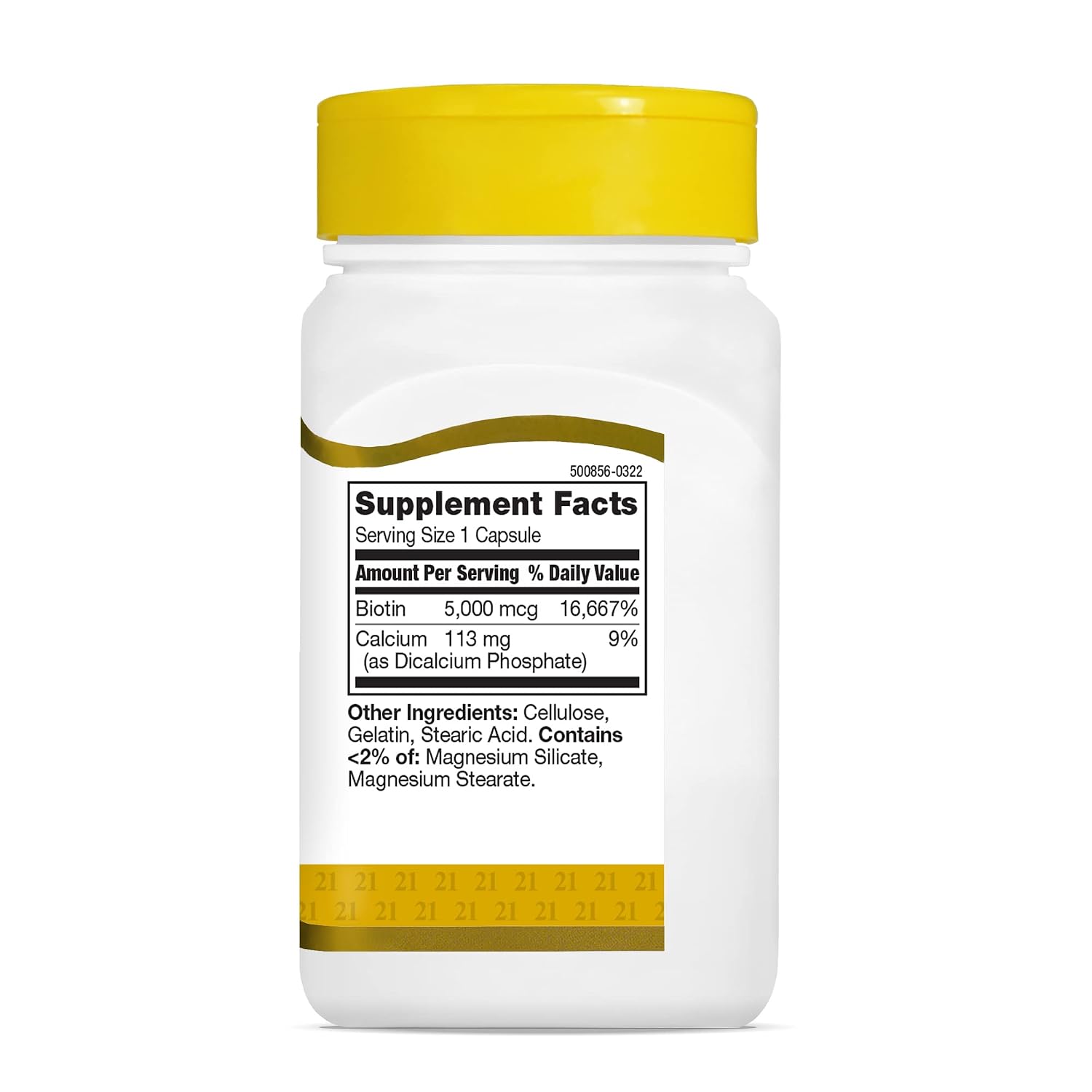 21st Century Biotin, 5,000 mcg, 110 Cápsulas