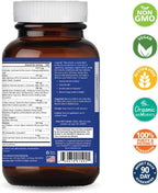 Pure Essence Labs Longevity Multivitamínico para Hombres Mayores de 40 Años - con Superalimentos, Minerales, Enzimas, Vitamina D3, B12, Biotina - 120 Comprimidos