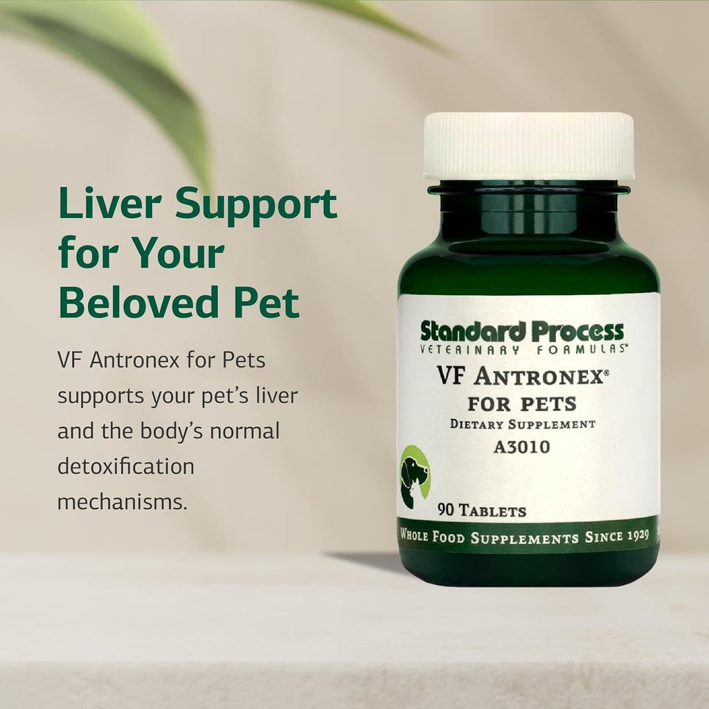 Standard Process VF Antronex for Pets - Liver Support for Dogs and Cats (90 Tablets)