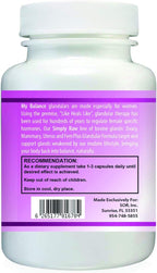 Simply Raw Ovary Glandular - 90 Cápsulas para Salud Femenina