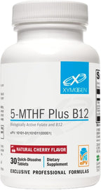 XYMOGEN 5-MTHF Plus B12 - Folato y Vitamina B12 Activos - 60 Comprimidos