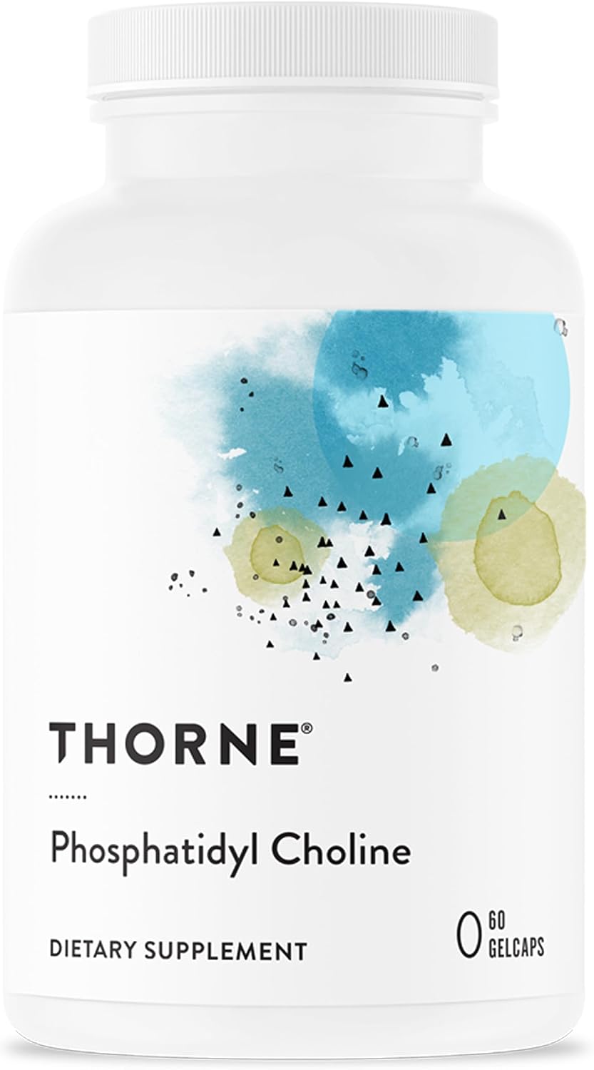 THORNE - Fosfatidilcolina - Complejo de Fosfolípidos para el Hígado - 60 Cápsulas Blandas