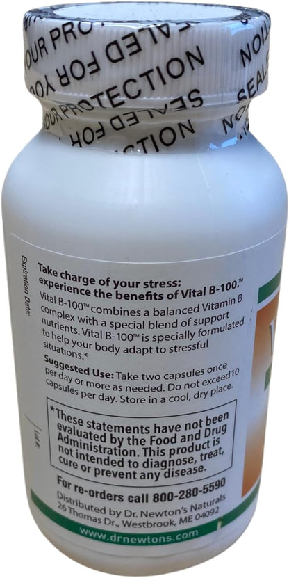 Vital B100 Complejo de Vitaminas B, 60 – Vitamina B2 (riboflavina): Actúa como coenzima en reacciones de – Image 2