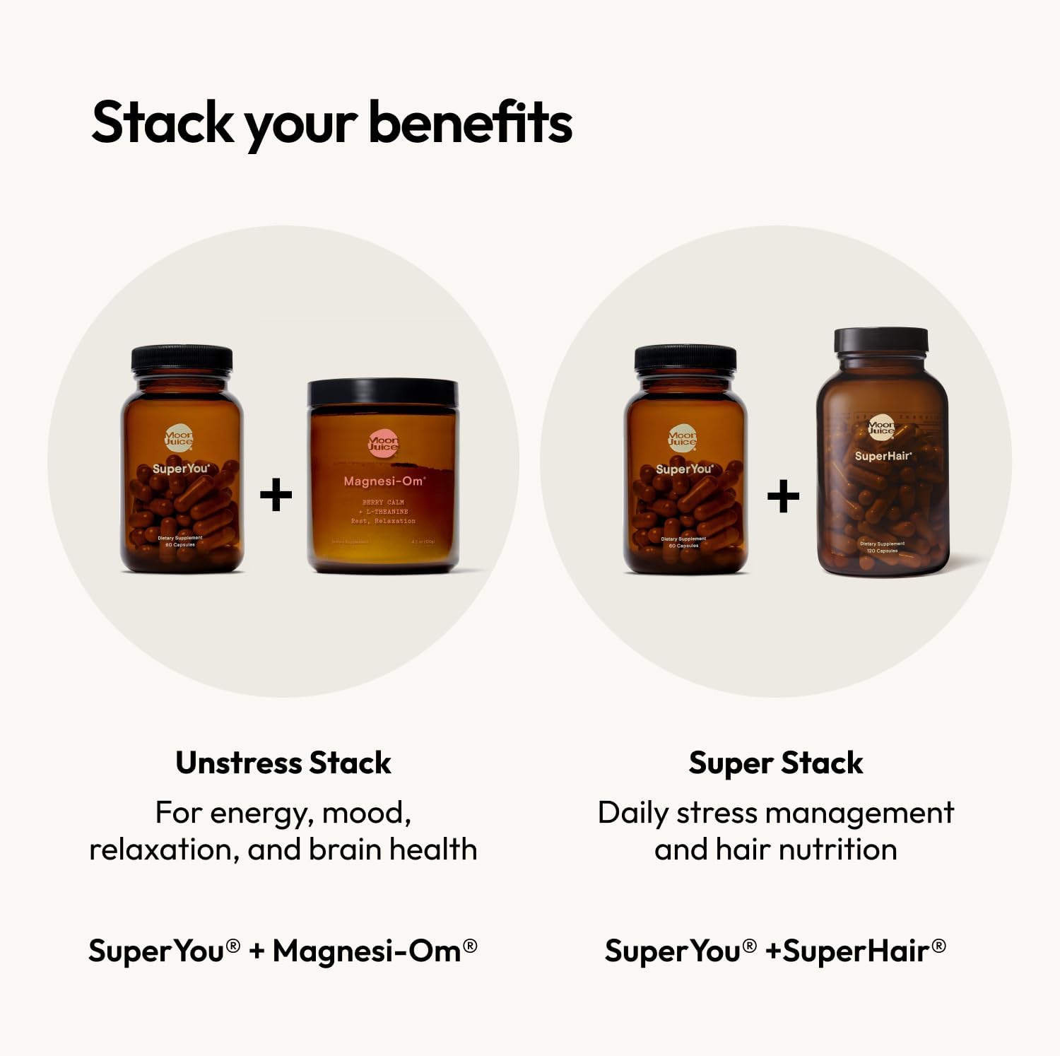 Moon Juice SuperYou - Complemento con Ashwagandha, Rhodiola, Shatavari y Amla
