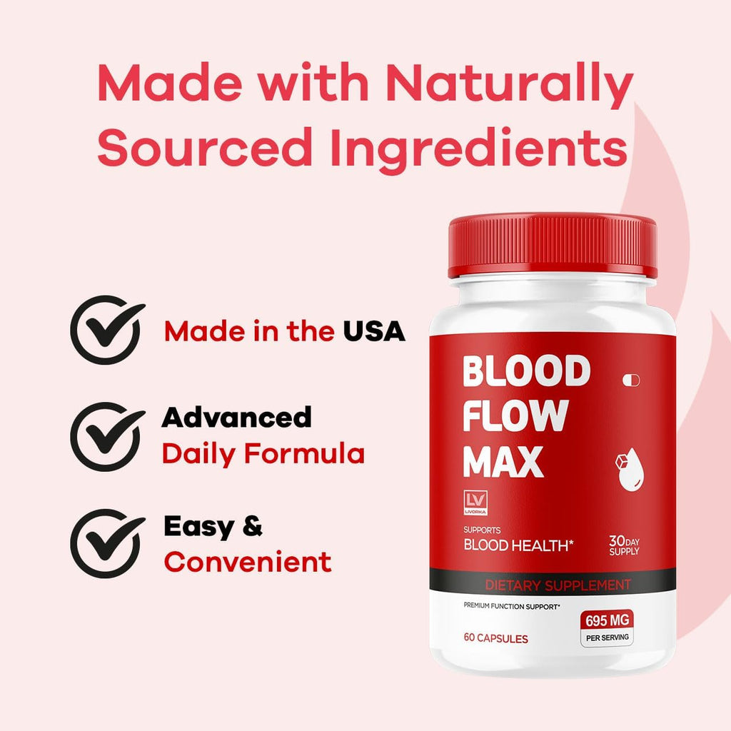 Blood Flow Max, 60 Cápsulas – Suplemento para el Bienestar General
