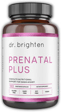Dr. Brighten Prenatal Plus – Vitaminas Prenatales con Vitaminas B Activas, Minerales y Antioxidantes para Embarazo y Lactancia – 180 Cápsulas