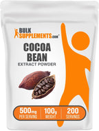 BulkSupplements Extracto de Cacao en Polvo - 500g (1.1 lbs), Sin Endulzar, Vegano y Sin Gluten