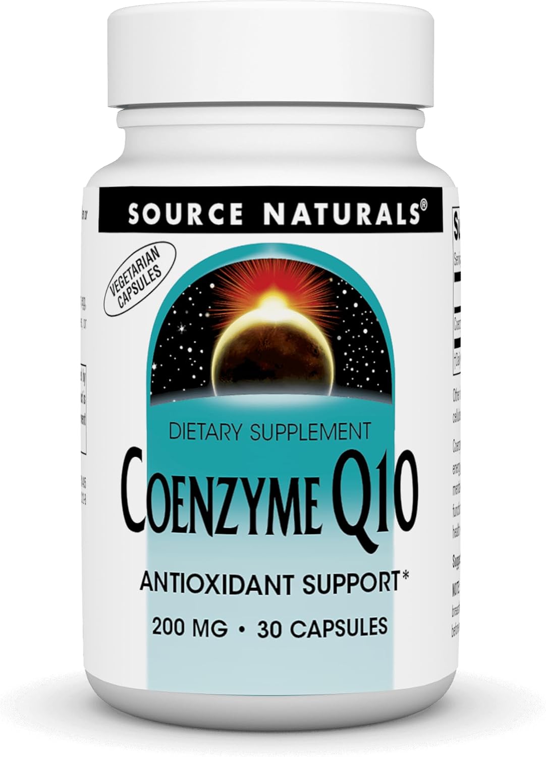 Source Naturals Coenzima Q10 200 mg - 60 Cápsulas Vegetarianas