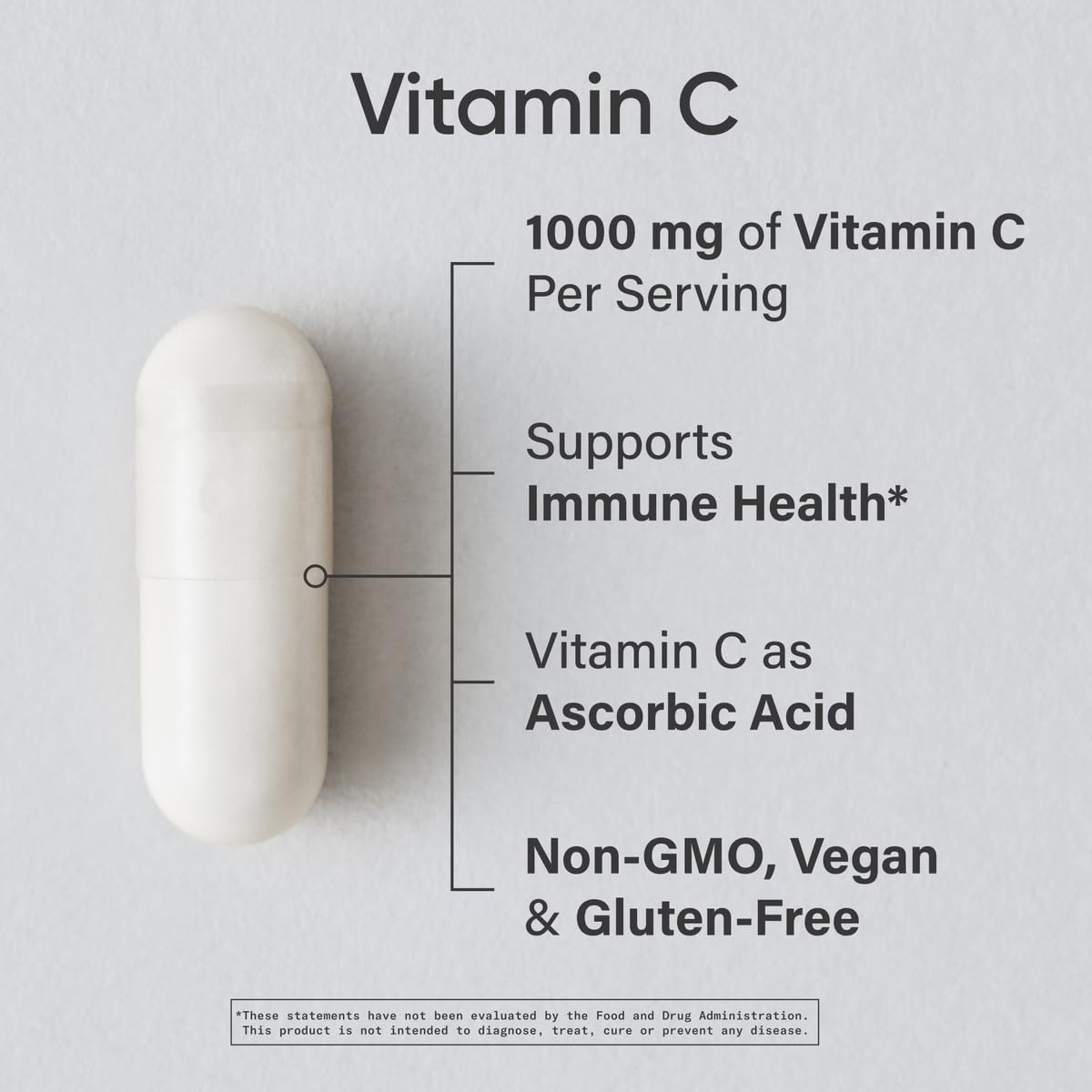 Sports Research Vitamina C de Alta Potencia - 1000 mg, 240 Cápsulas Veganas