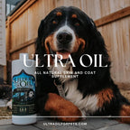 Ultra Oil Suplemento para Piel y Pelaje de Perros y Gatos con Aceite de Pescado, Cáñamo, Linaza y Uva - 3.785 Litros
