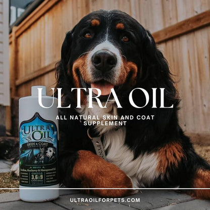 Ultra Oil Complemento para la Piel y el Pelaje de Perros y Gatos con Aceite de Pescado, Cáñamo, Linaza y Uva - 3.785 Litros – Image 3