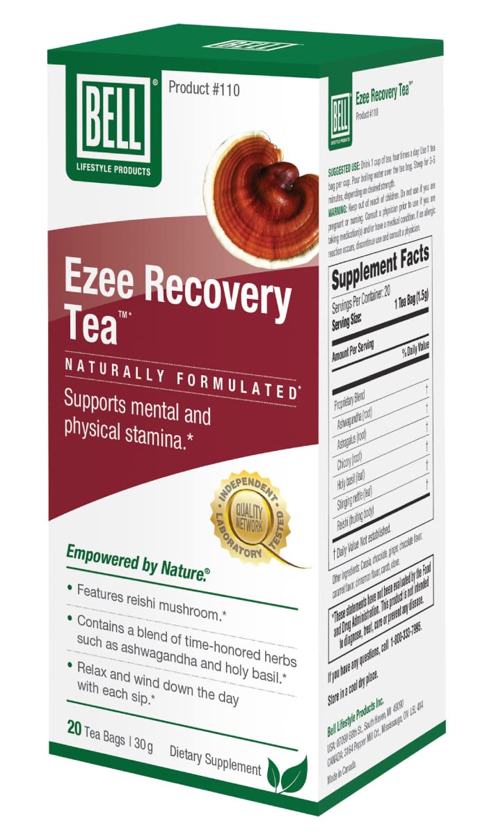 Ezee Recovery Tea – Mezcla de hierbas para la relajación y el bienestar – 20 bolsitas
