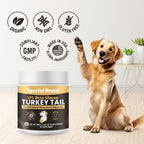 Cola de Pavo Orgánica para Perros y Gatos - Estandarizada al 45% de Betaglucanos - 660 Comprimidos - Special Breed