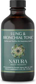 Natura Health Products Tónico Pulmonar y Bronquial - Extractos de Gordolobo, Tomillo, Fenogreco, Lobelia y Llantén (118 ml)