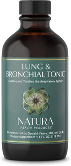 Natura Health Products Tónico Pulmonar y Bronquial - Extractos de Gordolobo, Tomillo, Fenogreco, Lobelia y Llantén (118 ml)