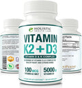 Max Absorption Vitamina D3 5000 UI + K2 MK-7 con BioPerine – 90 Cápsulas Vegetales