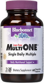 Bluebonnet Nutrition Multi One Iron Free - Multivitaminas Completas, 60 Cápsulas Vegetales