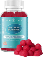 GeriCare DeStress Gummies con GABA, L-Teanina y Melisa - Sabor a Frutos del Bosque - 42 unidades
