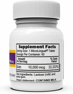 Superior Source Biotina 10.000 mcg - Suplemento dietético de biotina para cabello, piel y uñas - 60 tabletas sublinguales de disolución rápida
