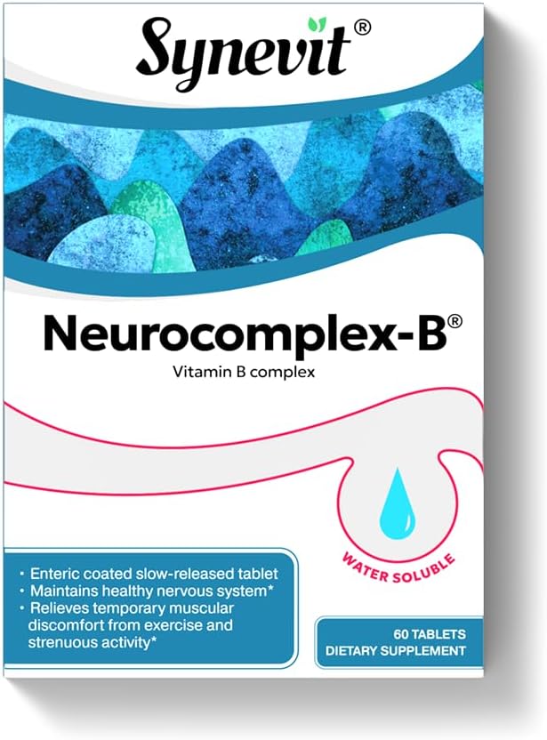 Neurocomplex-B® Slow-Release B Complex, Vegano, 60 Comprimidos