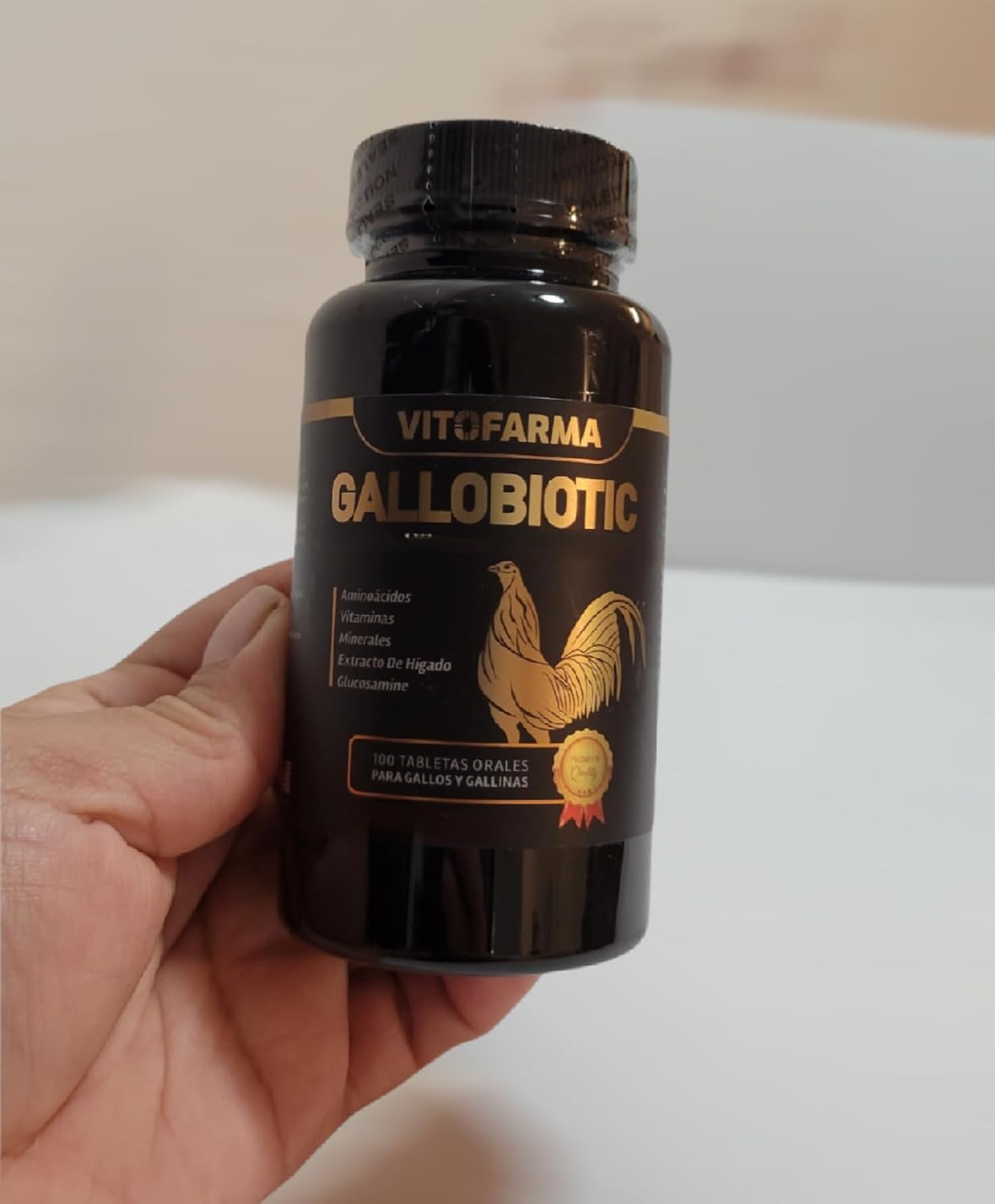 VITOFARMA Gallobiotic Multivitamínico Natural para Gallos y Gallinas, 100 Comprimidos