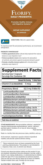 Melaleuca Florify Daily Probiotic - 30 Cápsulas