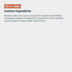 JustFoodForDogs 10-en-1 Suplemento para Perros, Masticables Multivitamínicos con Glucosamina y Condroitina, Omega 3, Superalimentos - 45 unidades