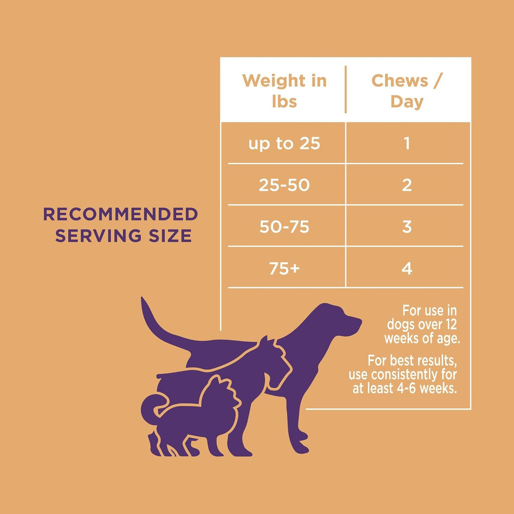 Natural Rapport - Suplemento de Piel y Pelo para Perros, 120 Chews Blandos con Aceite de Salmón y Omega 3,6,9