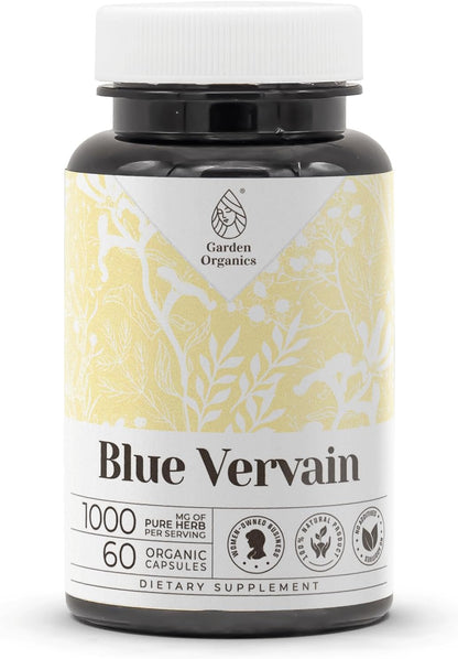 Garden Organics Blue Vervain 120 Cápsulas | Suplemento Herbal de Verbena Hastata – Image 6