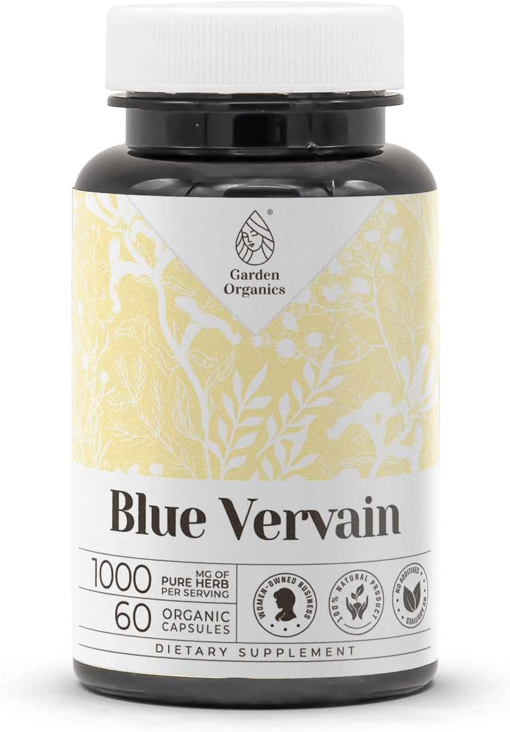 Blue Vervain 60 Cápsulas | Suplemento Herbal de Alta Potencia con Verbena Hastata | Cápsulas Vegetarianas