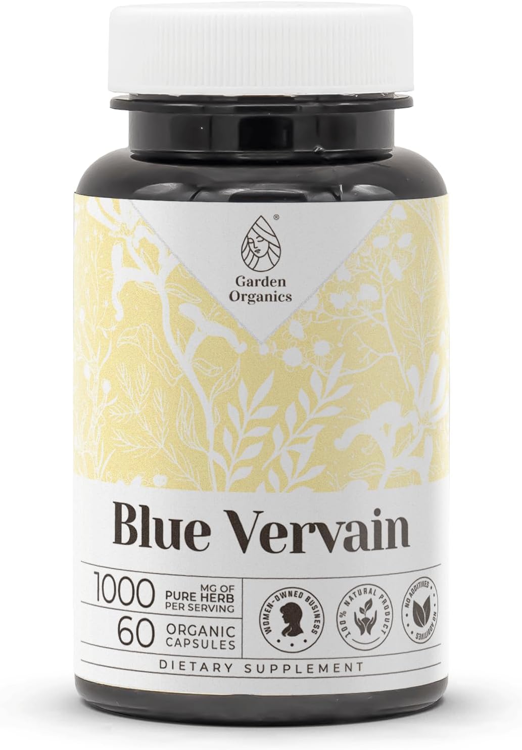 Blue Vervain 60 Cápsulas | Suplemento Herbal de Alta Potencia con Verbena Hastata | Cápsulas Vegetarianas