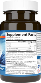 Carlson Elite DHA Gems, 1000 mg DHA, 30 cápsulas blandas