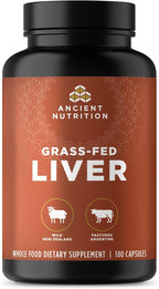 Ancient Nutrition - Suplemento de Órganos, Hígado de Res y Cordero, 180 Cápsulas