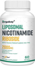 Orgabay Liposomal Nicotinamide Riboside 2000 mg con TMG y Pterostilbeno, 60 Cápsulas Blandas