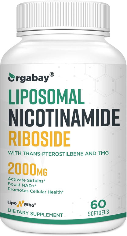 Orgabay Liposomal Nicotinamide Riboside 2000 – Aumento de los niveles de NAD+: Actúa como precursor directo, – Image 1