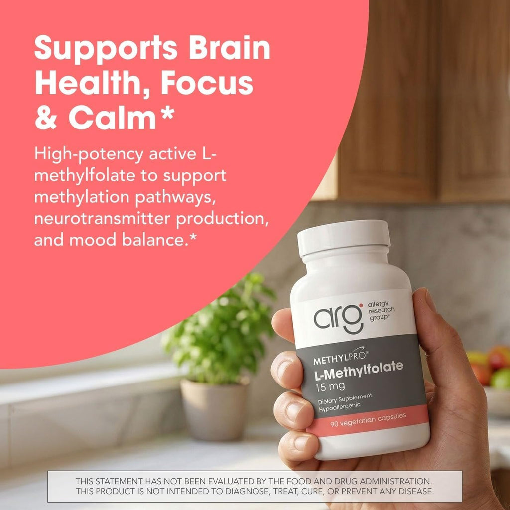 MethylPro L-Metilfolato 15 mg – 90 Cápsulas – Complemento Activo 5-MTHF