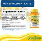 Greenfield Nutritions Vitamina D3 2000 UI Halal - 50 mcg, 120 Perlas Blandas