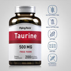 Piping Rock Taurina 500mg - 200 Cápsulas - Aminoácido Libre