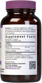 BlueBonnet Betaina HCI Plus Pepsin - 180 Cápsulas Vegetales