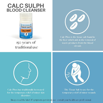 Schuessler Tissue Salts Calc Sulph No. 3 – 125 Comprimidos – Image 8